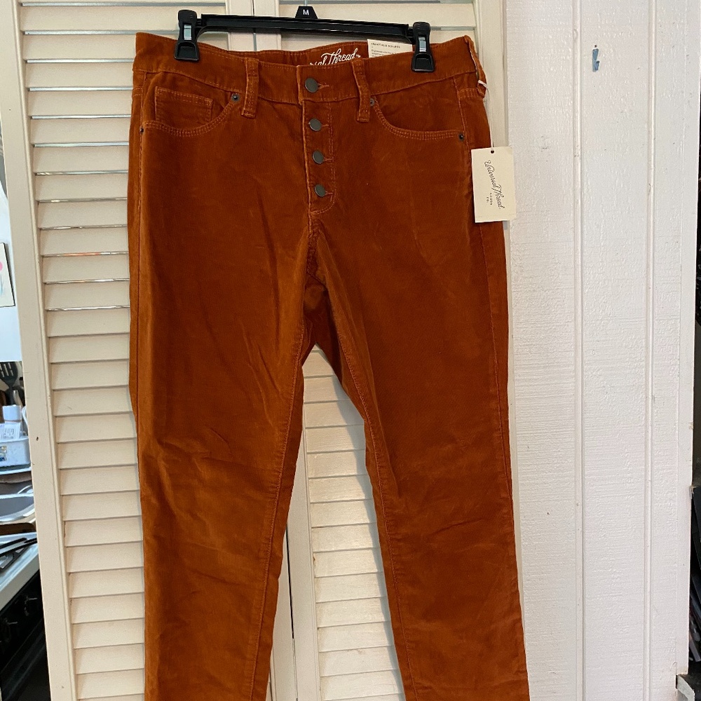 Universal Thread MidRise Skinny Burnt Or Corduroy